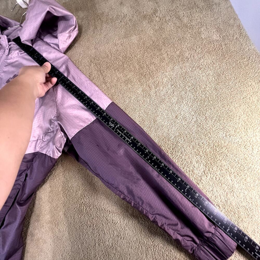 NikeWomans Sportswear Hooded Wind Runner Jacket, 2 Toned Purple Plum Size: XL - Picture 6 of 14